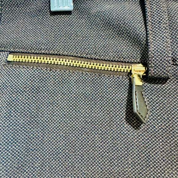 Ann Taylor Lindsay Women’s  Chocolate Brown Dress Pants with Zipper Detail - Picture 3 of 4